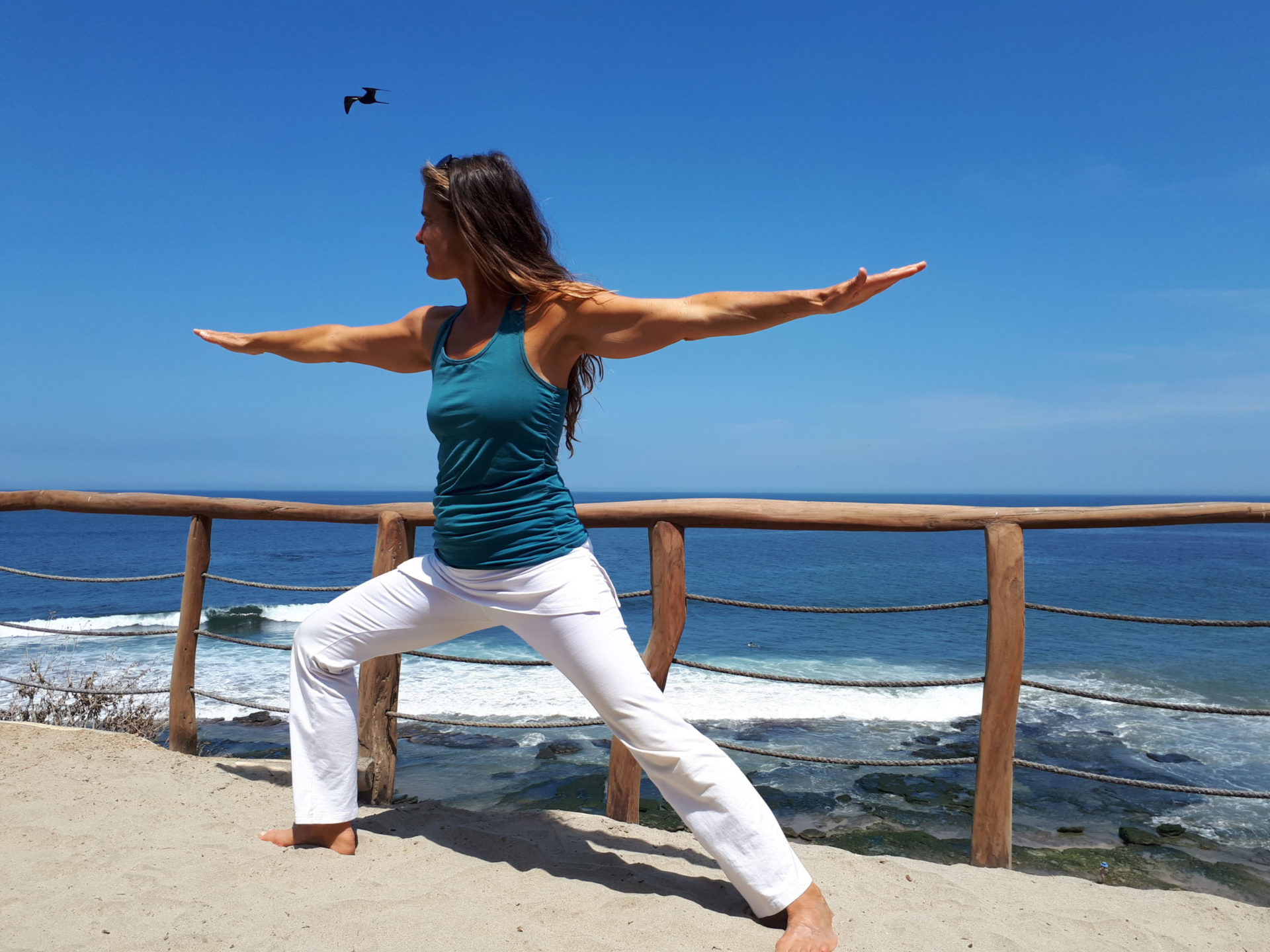 Katja Thomsen beim Yoga in Peru